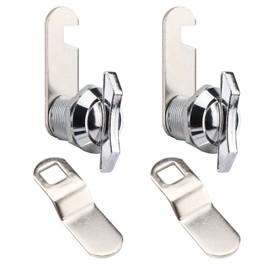 Jiakalamo 2 Pack Thumb Operated Offset Cam Lock, RV Compartment Latch,Non-Locking Cam Lock for RV Compartment Storage Door, Cabinets, Drawers