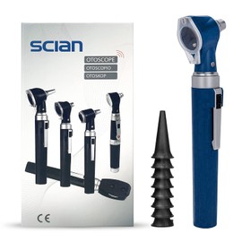 Scian Otoscope - Ear Scope with Light, Ear Infection Detector, Pocket Ear Checker Kit with 3X Magnify Lens & 8 Speculum Tips for Kids,Elders,Dogs,Home Use (Purple)