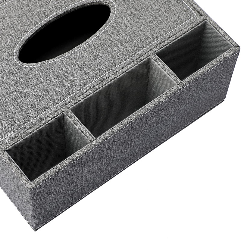 Sumnacon Multi-Function Desktop Storage Case, Remote Control Storage Box, Tissue