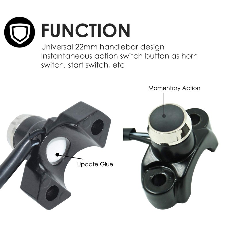 Botón de aluminio de 7/8 pulgadas de control de la