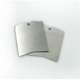 Unbranded Book Stamping Blank - Stainless Steel - 40mm x 35mm - 1 Tag - MT276