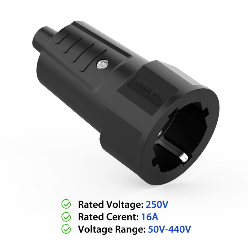 Schuko Coupling, Pack of 2 Protective Contact 250 V/16 A