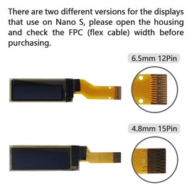 6PCS OLED LCD Display Module, 0.91" 4 Wire SPI Serial OLED Screen Driver,128x32 3.3V ~ 4.2V for Ledger Nano S