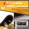 4 Pack Axle Tie Down Strap Combo with Snap Hook