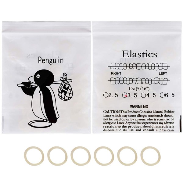 RZJZGZ 500 pcs Orthodontic Elastic Bands Dental Orthodontic Elastics Latex