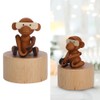 Animal Wooden Clockwork Music Boxes Children Kid Birthday Holiday Gifts