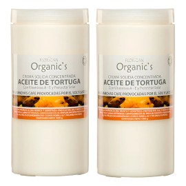 Crema Protectora Aceite De Tortuga 1kg. Florigan® 2 Piezas Dulce