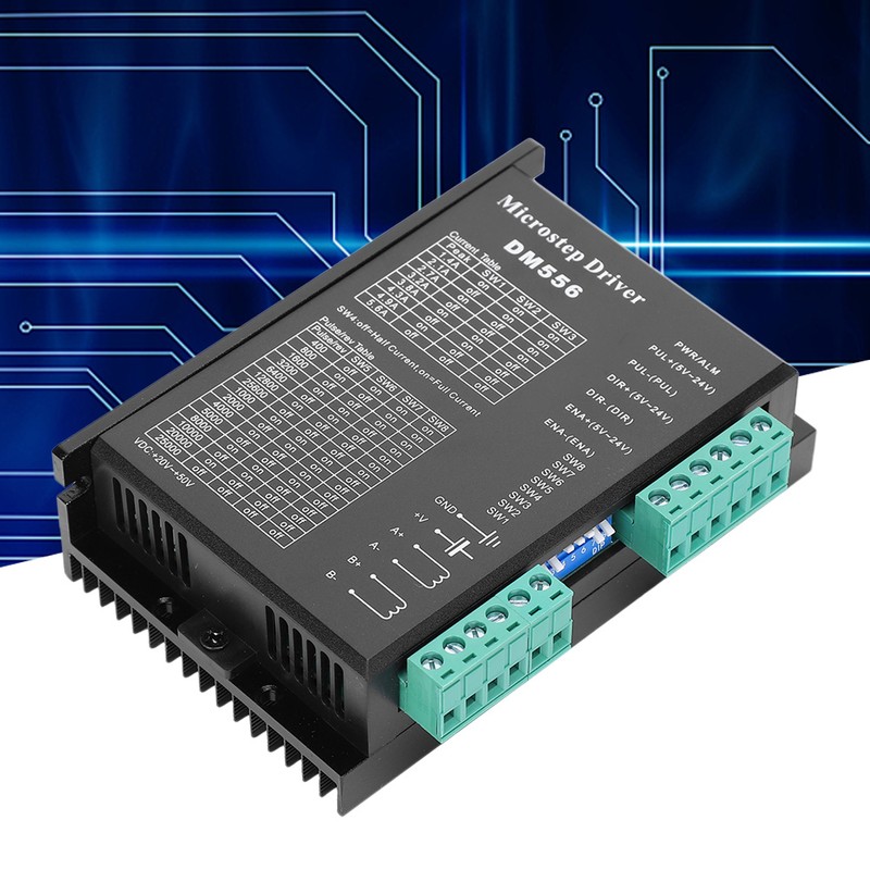 DM556 Stepper Motor Driver 20‑50VDC Low Noise Anti‑Interference 200kHz Pulse