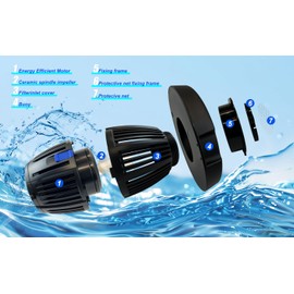 Pond Fountain Aerator，Larger Pond Floating Fountain with 8000 GPH Fountain Pump, 50’ Power Cord, Classic Crown Spray Pattern 4’x9’ for Pond, Lake, Swimming Pool &Water Garden.