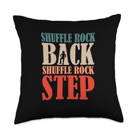 Linedance Geschenk für Frauen Back Shuffle Rock Step Linedance Saying Throw Pillow, 18x18, Multicolor