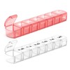 Extra Large Pill Organizer 2 Pack, XL Pill Box 7