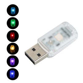 Hallenwerk Mini USB RGB Car Interior Lighting Touch Button Lamps Ambient Lighting (2)