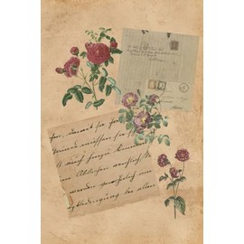 blank lined notebook with flowers; antique and vintage themed; motivational and inspirational; 100 pages for notes, ideas, thoughts, sketches, goals; ... sketch book; gift idea for friends and family