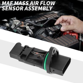 A ABSOPRO MAF Sensor Nr.ERR7171 MAF Mass Air Flow Sensor für Volkswagen Jetta L4 2.0L 1999-2001 Kunststoff Metall Schwarz