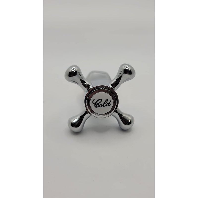 Replacement HOT & Cold Victorian Style Cross Head TAP TOP