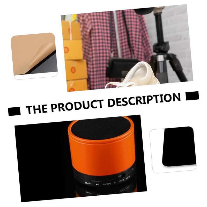 KOMBIUDA 2pcs Black Acrylic Photography Reflective Display Board Tabletop Photo