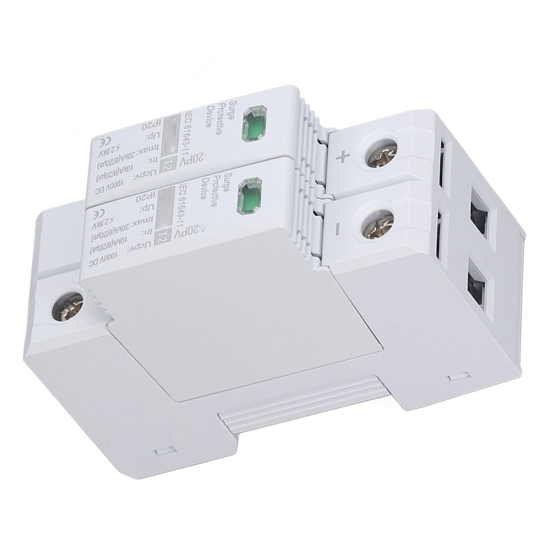 DC Solar PV Surge Protector 2P 10 To 20KA 35mm
