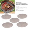 5Pcs High Temperature Resistant Barbecue Round Mat Reusable Non Stick