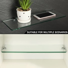 SAYAYO Glass Holder Adjustable Glass Clamp Zinc Alloy Glass Shelf Holder Clamp Attachment for 7-9 mm Thick Glass and Acrylic Glass Pack of 4 EBL1012-4P