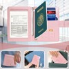 Porta de Pasaporte, Funda para Pasaporte con Bloqueo RFID, Cierre