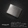 GROOVE GEAR ggs-1006 Men's Bi-Fold Wallet, Genuine Leather, Carbon Leather,
