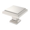 Alzassbg 10 Pack Brushed Satin Nickel Cabinet Knobs, 1.3 Inch(32mm)