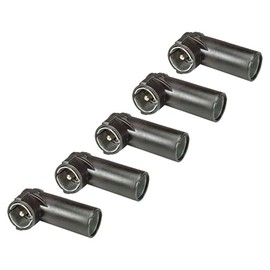 tomzz Audio 1500-003-5 Antenna Adaptor Pack of 5 DIN 150 Ohm to ISO 50 Ohm Old to New Angle Plug Plastic Sheath