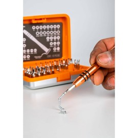 TRUPER JOY-43, Juego desarmadores de joyero, punta intercambiable, 42 pzas