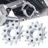 2Pcs Sprocket Gear Aluminum Anodic Oxidation Gears for Robots Machinery
