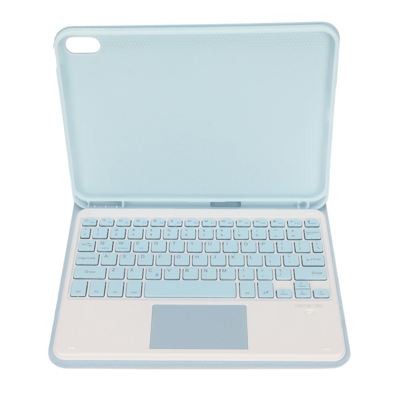 Tablet Case with Magnetic Keyboard Pencil Holder Touchpad for IOS
