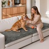 Boucle Weave Couch Cover for Dog Sofa Protector Grey 27.6x59