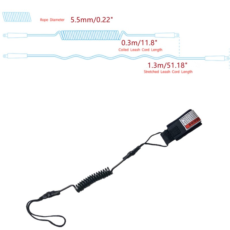 SHUNGXINYI Coiled Leash Coiled Paddle Surfboard Leash Sup Leg Rope