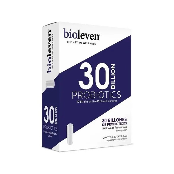 Suplemento En Cápsulas Bioleven Probióticos 30 Billones En Caja Un