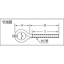 トラスコ中山(TRUSCO) (トラスコ)ロングアイボルトスチール製M6× mmTAB640L