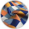 SHLAX&WING Men's Floral Pattern Checkered Necktie, Wedding, Silk Check, 3.5"