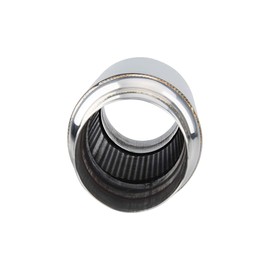 LCGP 3" Inlet Universal Resonator, 3" Outlet 12" Overall Length Stainless Steel Performance Muffler, Polished, Straight Through Design, Deep Tone