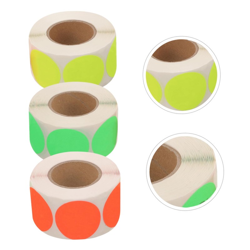 jojofuny 3Rolls Use First Stickers Eye Catching Restaurant Food Service