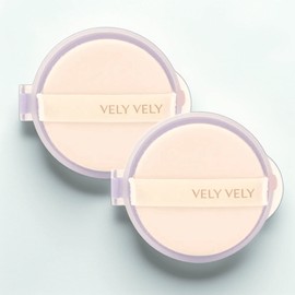 Blibli Velybly Aura Glow Cushion, No. 23 Natural Replacement, 2 pieces / 블리블리 아우라 광채 쿠션, 23호 내추럴 교체품, 2개