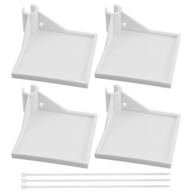 Pack of 4 Grow Tent Corner Shelf, Sturdy Grow Tent Pole Mount Shelf, Heavy Duty Grow Tent Accessory, Camera Corner Shelf Grow Tent Kit, for Grow Tent Poles 16 mm