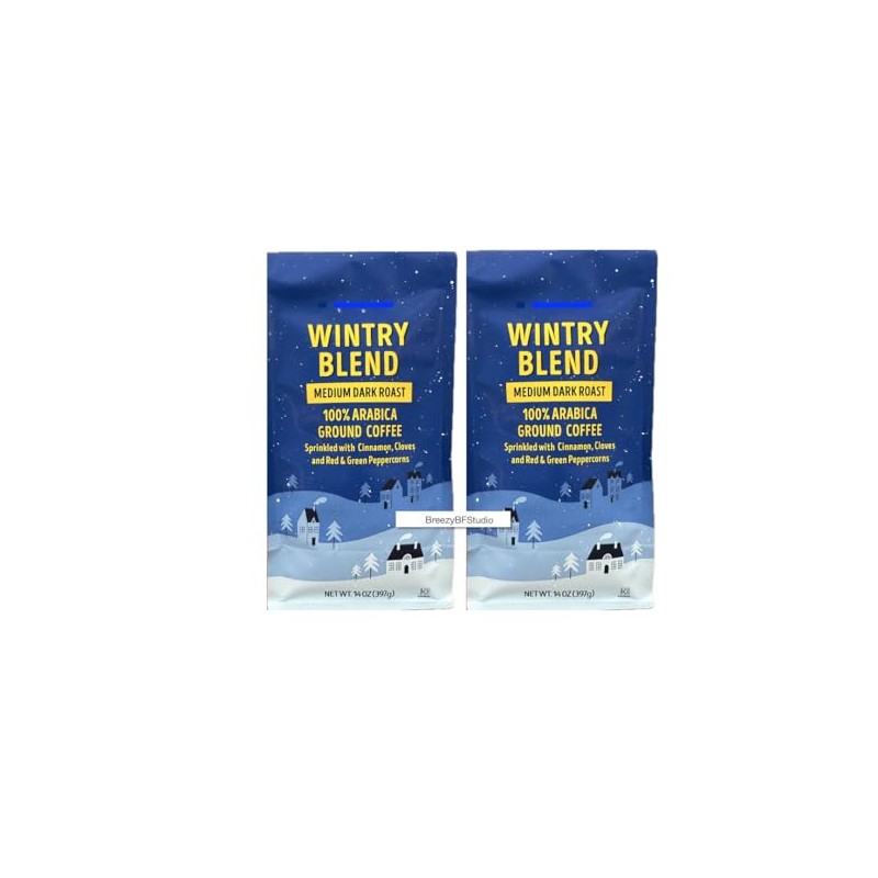 Limted Wintry Blend Medium Dark Roast Ground Coffee trader joe