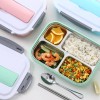 Lunchbox Contenedor Alimentos Lonchera Lunch Box Termica 4 Divisiones