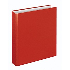 VELOFLEX 1151020 Basic Ring Binder, DIN A5, 2-Ring Mechanism, 196 x 230 x 30 mm, Cardboard, Red, Pack of 1