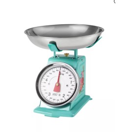The Pioneer Women Sweet Rose Mini Analog Scale Silver Teal & Multicolor Metal