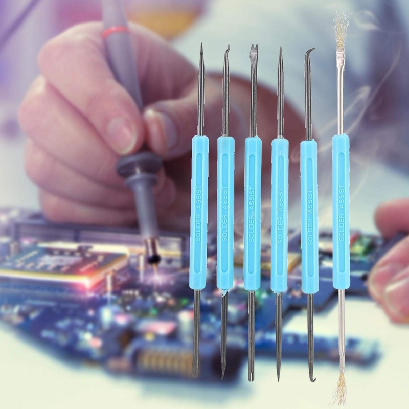 Soldering Pick Set, Repairing Assist Tool 6Pcs Solder Pick, Electronic