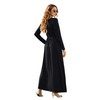 Auselily Women's Long Sleeve Loose Plain Plus Size Maxi Dresses