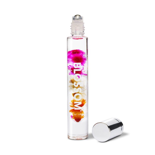 Blossom Roll on Rollerball Perfume Oil with Natural Ingredients + Essential Oils, Infused with Real Flowers, Made in USA, 0.20 fl. oz./5.9 ml, (Peach, Jasmine, Rose, Gardenia, Sandalwood), Classic Island Hibiscus