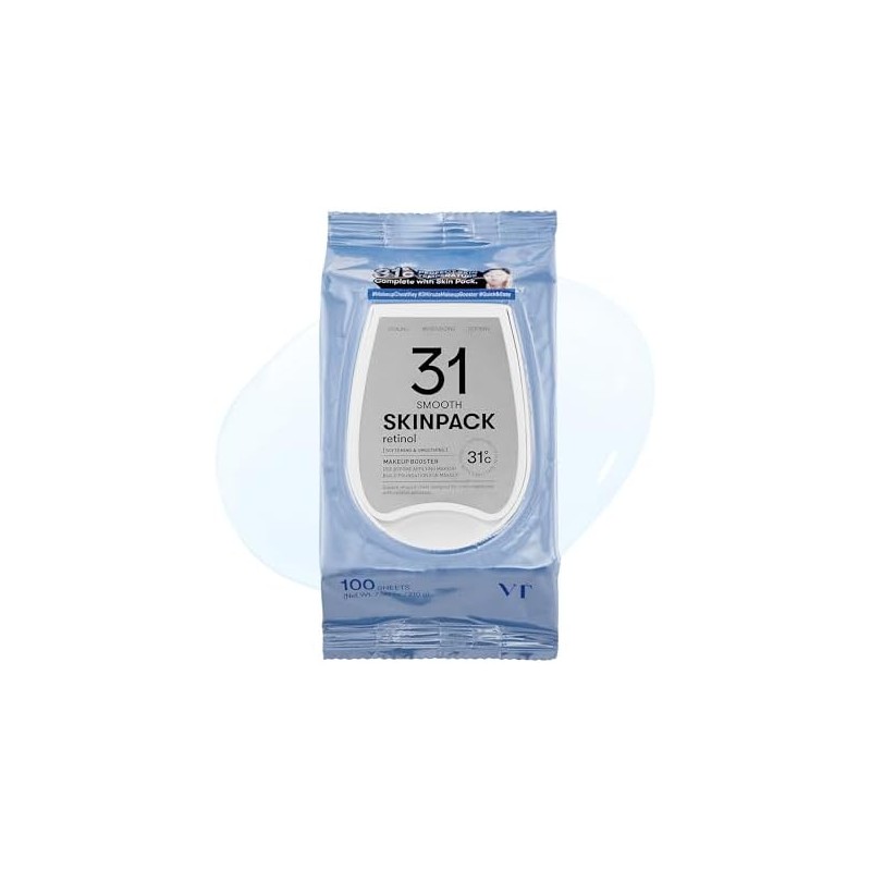 VT COSMETICS Smooth Skin Pack (100 Sheets), Toner Pads with
