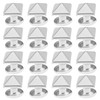 Micro Traders 200pcs Pyramid Rivets Spike Square Studs Rivets Spike