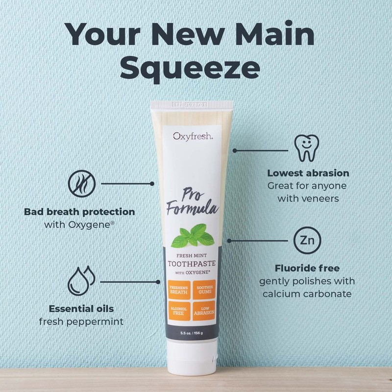 Oxyfresh Pro Formula Fresh Mint Toothpaste – Gentle Low Abrasion