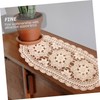 CAXUSD Cotton Crochet Rustic Table Runner Decorative Doily for Parties